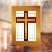 Mooi koperen "look" Cross Raamsticker (Vel 2)