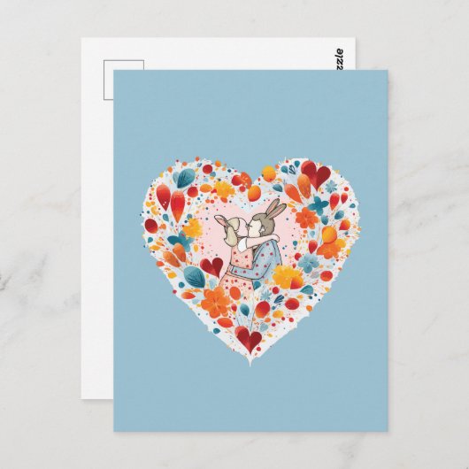 Mooi koppel briefkaart (Voorkant / Achterkant)