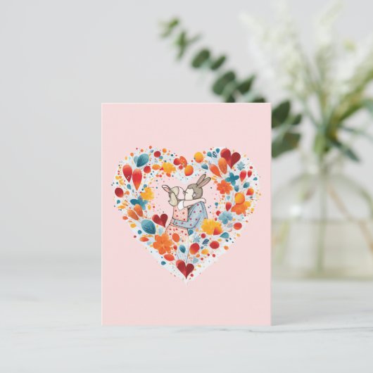 Mooi koppel briefkaart (Staand voorkant)