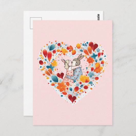 Mooi koppel briefkaart (Voorkant / Achterkant)