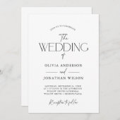 Mooi koppel script kaart (Voorkant / Achterkant)