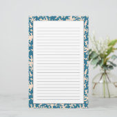 Mooi koraalpatroon briefpapier (Staand voorkant)