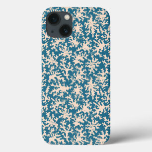 Mooi koraalpatroon iPhone 13 hoesje