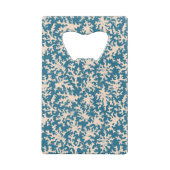 Mooi koraalpatroon creditkaart flessenopener (Achterkant)