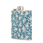 Mooi koraalpatroon heupfles (Links)