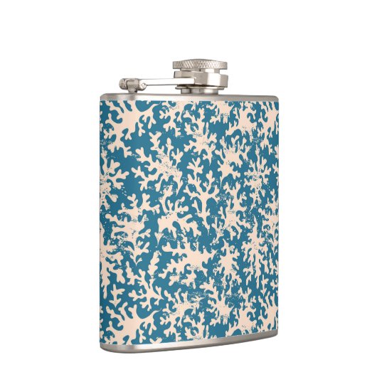 Mooi koraalpatroon heupfles (Rechts)