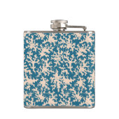 Mooi koraalpatroon heupfles (Achterkant)