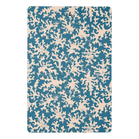 Mooi koraalpatroon mini klembord (Achterkant)