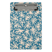 Mooi koraalpatroon mini klembord (Voorkant)