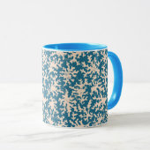 Mooi koraalpatroon mok (Voorkant rechts)