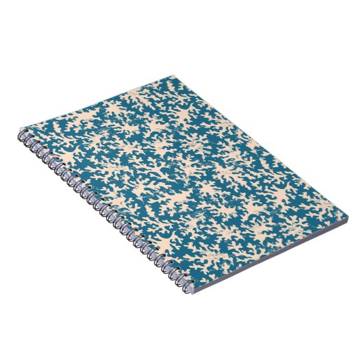 Mooi koraalpatroon notitieboek (Rechterzijde)