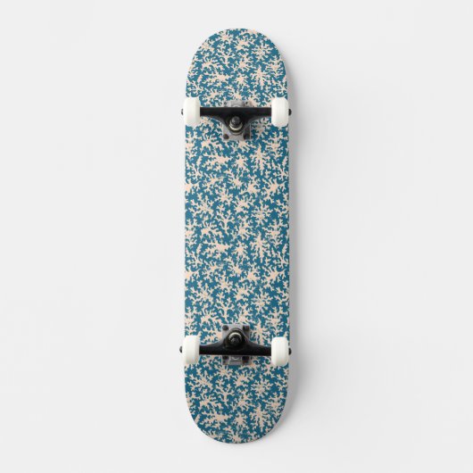 Mooi koraalpatroon persoonlijk skateboard (Voorkant)