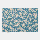 Mooi koraalpatroon theedoek (Horizontaal)