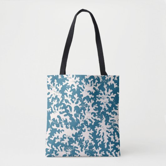 Mooi koraalpatroon tote bag (Voorkant)