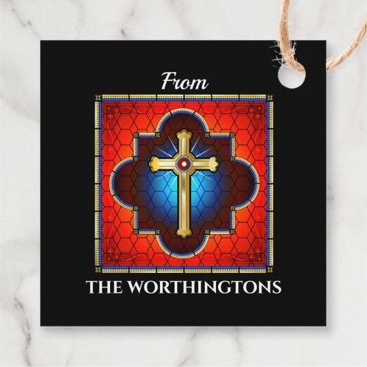 Mooi kruisje - Zie achterzijde - Bedankjes Labels (Achterkant)