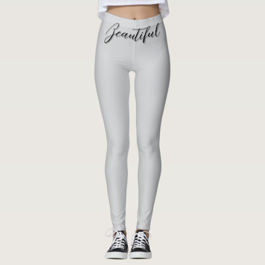 "Mooi" Kunstontwerp Leggings (Voorkant)