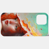 Mooi kunstzinnig Abstract meisje met rode gehaaste Case-Mate iPhone Case (Achterkant (horizontaal))