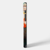 Mooi kunstzinnig Abstract meisje met rode gehaaste Case-Mate iPhone Case (Achterkant / Links)