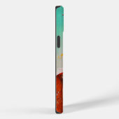 Mooi kunstzinnig Abstract meisje met rode gehaaste Case-Mate iPhone Case (Achterkant / Rechts)