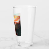 Mooi kunstzinnig Abstract meisje met rode gehaaste Glas (Links)