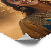 mooi lachend meisje muur poster (Hoek)