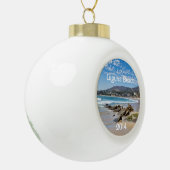 Mooi Laguna Beach Keramische Bal Ornament (Links)