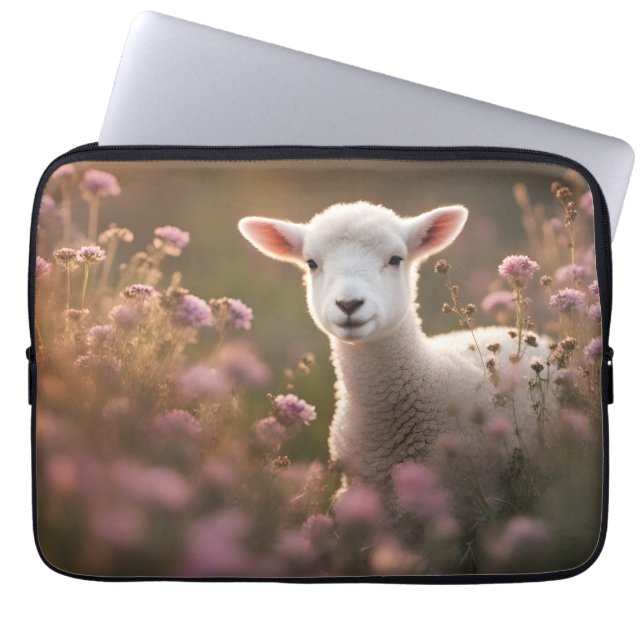 Mooi lam laptop sleeve (Voorkant)
