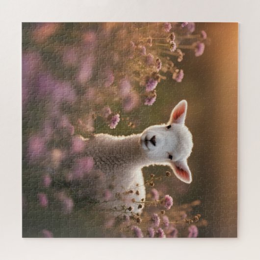 Mooi lam legpuzzel (Horizontaal)