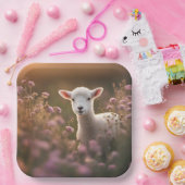 Mooi lam papieren bordje (Feest)