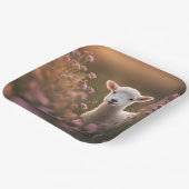 Mooi lam papieren bordje (Gebogen)