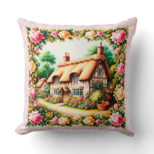 Mooi land rieten huisje kussen.