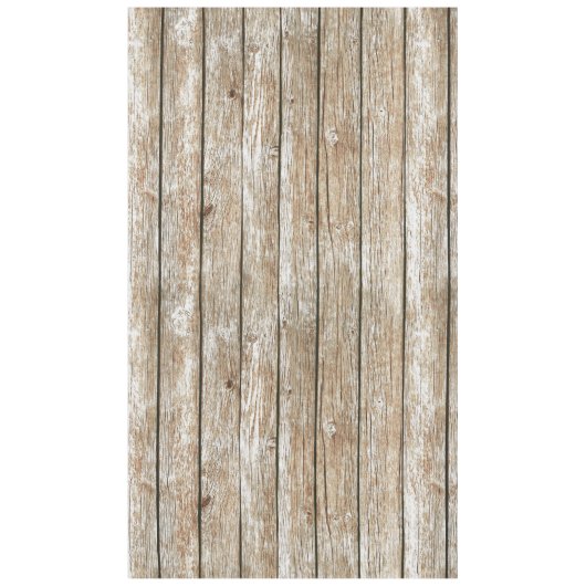 Mooi land Shabby Chic Rustic Wood Tafelkleed (Voorkant)