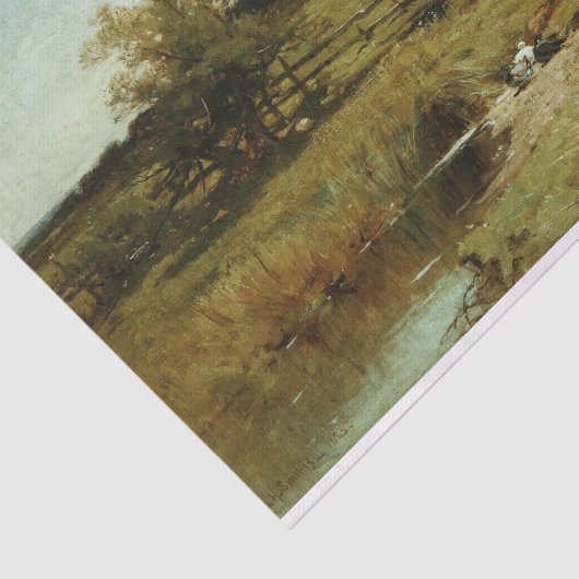 Mooi landelijk zijmeubilair decoupage papier (Detail)