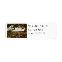 Mooi landschap in de bergen Colorado Etiket