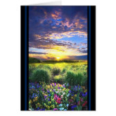 Mooi landschap met bloemen (Voorkant)