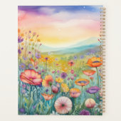 Mooi landschap met bloemen planner (Achterkant)