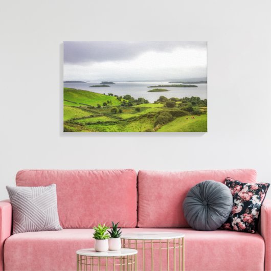Mooi landschap op Ierland Canvas Afdruk (Insitu (Woonkamer))