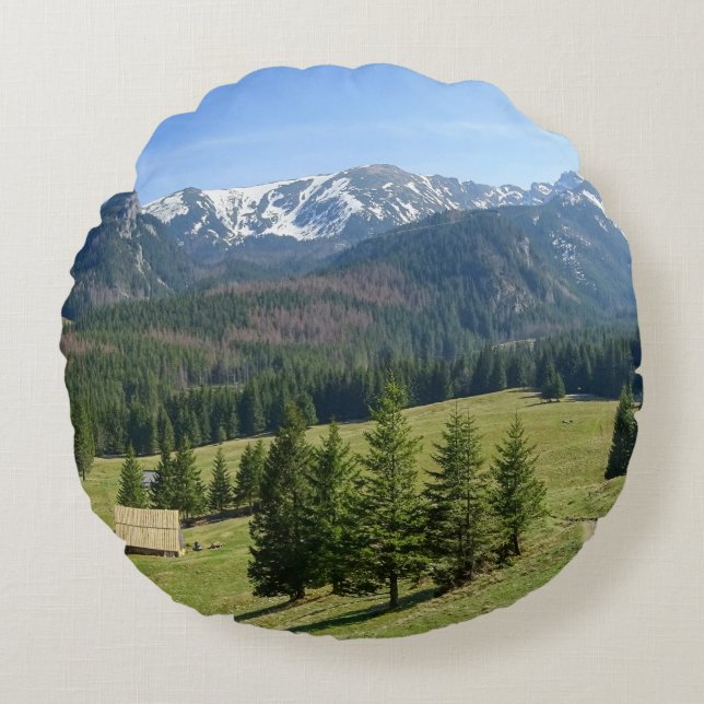mooi landschap rond kussen (Voorkant)