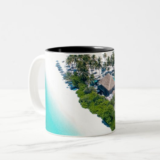 Mooi landschap tweekleurige koffiemok (Voorkant links)