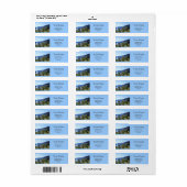 mooi landschaps fotografie-adreslabel. etiket (Full Sheet)