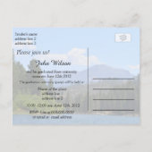 mooi landschapsbeeld afstudeerfeest uitnodiging briefkaart (Achterkant)