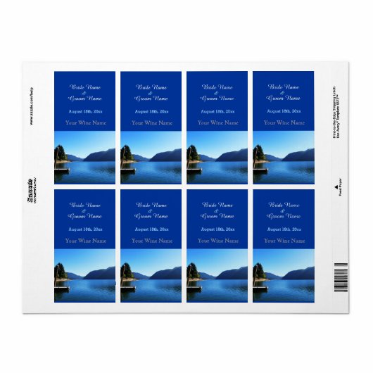 mooi landschapsfotografie bruiloft label (Full Sheet)