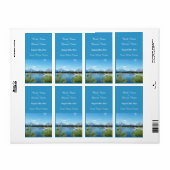 mooi landschapsfotografie bruiloft label (Full Sheet)