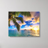 Mooi Lanikai Beach Hawaii Canvas Afdruk (Voorkant)