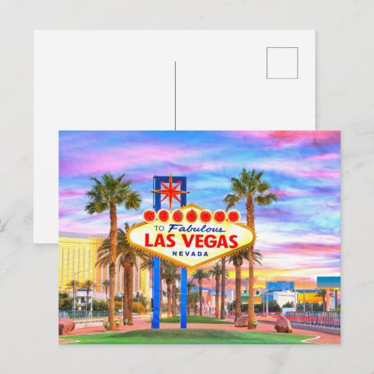 Mooi Las Vegas, Nevada, Verenigde Staten Briefkaart (Voorkant / Achterkant)