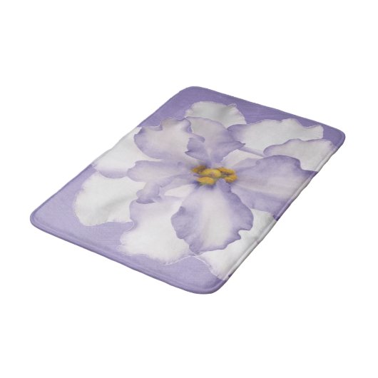 Mooi Lavender Orchid Badmat (Gekanteld)