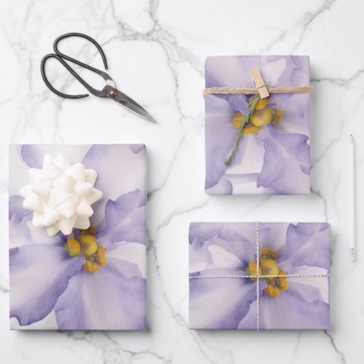Mooi Lavender Orchid Inpakpapier Vel (Voorkant)