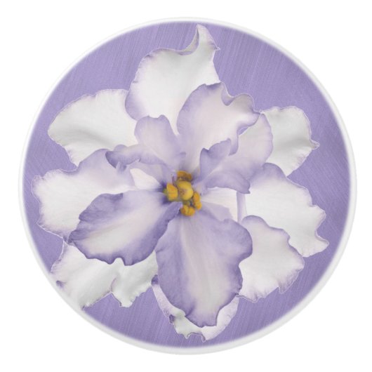 Mooi Lavender Orchid Keramische Knop (Voorkant)