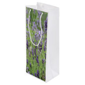 Mooi Lavender Wijn Cadeautas (Achterkant Gekanteld)