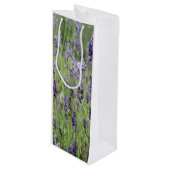 Mooi Lavender Wijn Cadeautas (Voorkant Gekanteld)